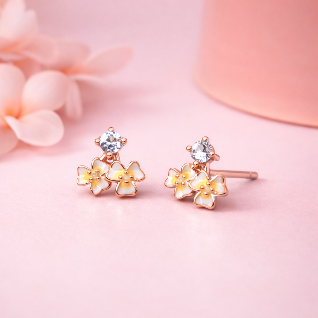 Verda Charm 925 Sterling Silver Earrings