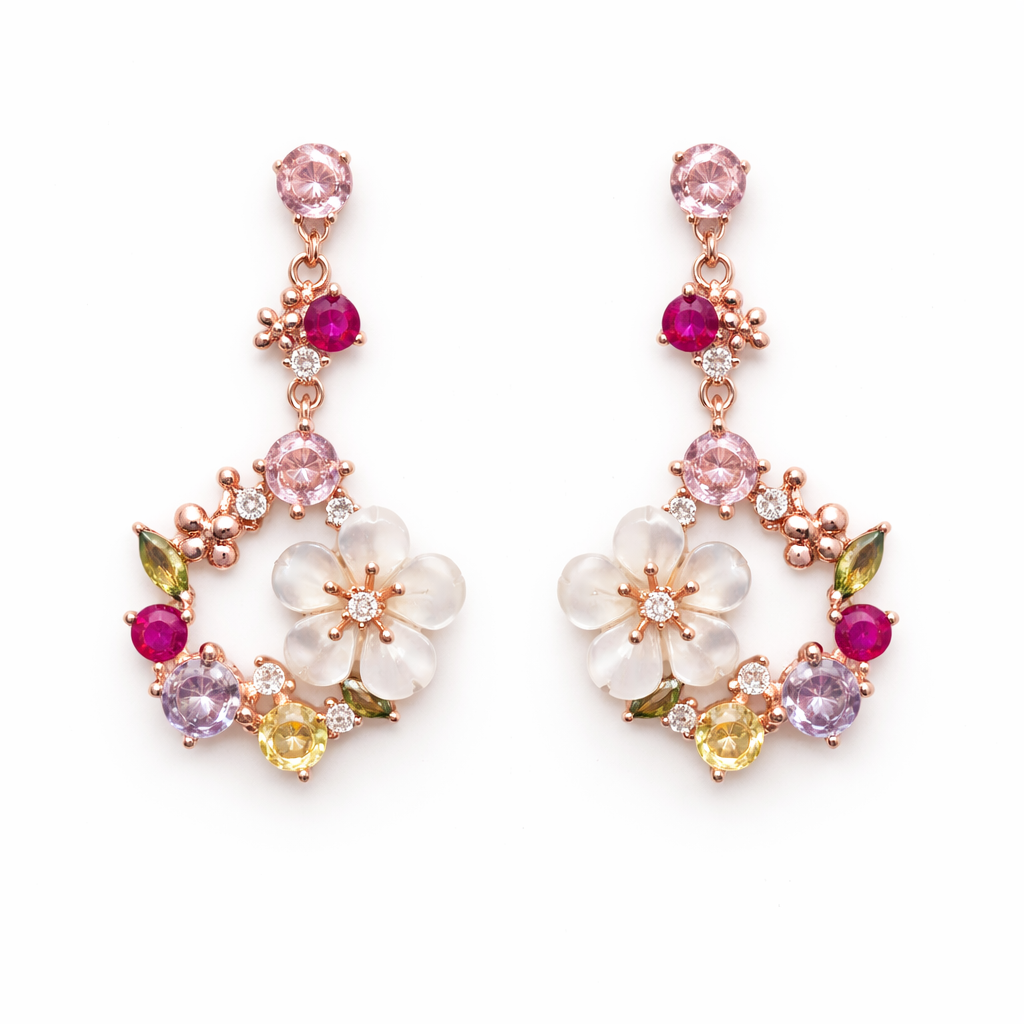 Prism Garden 925 Sterling Silver Earrings