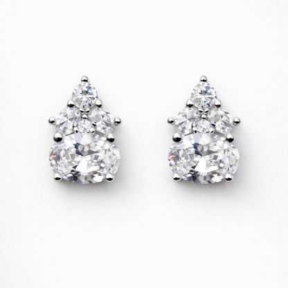 Trinity Spark 925 Sterling Silver Earrings