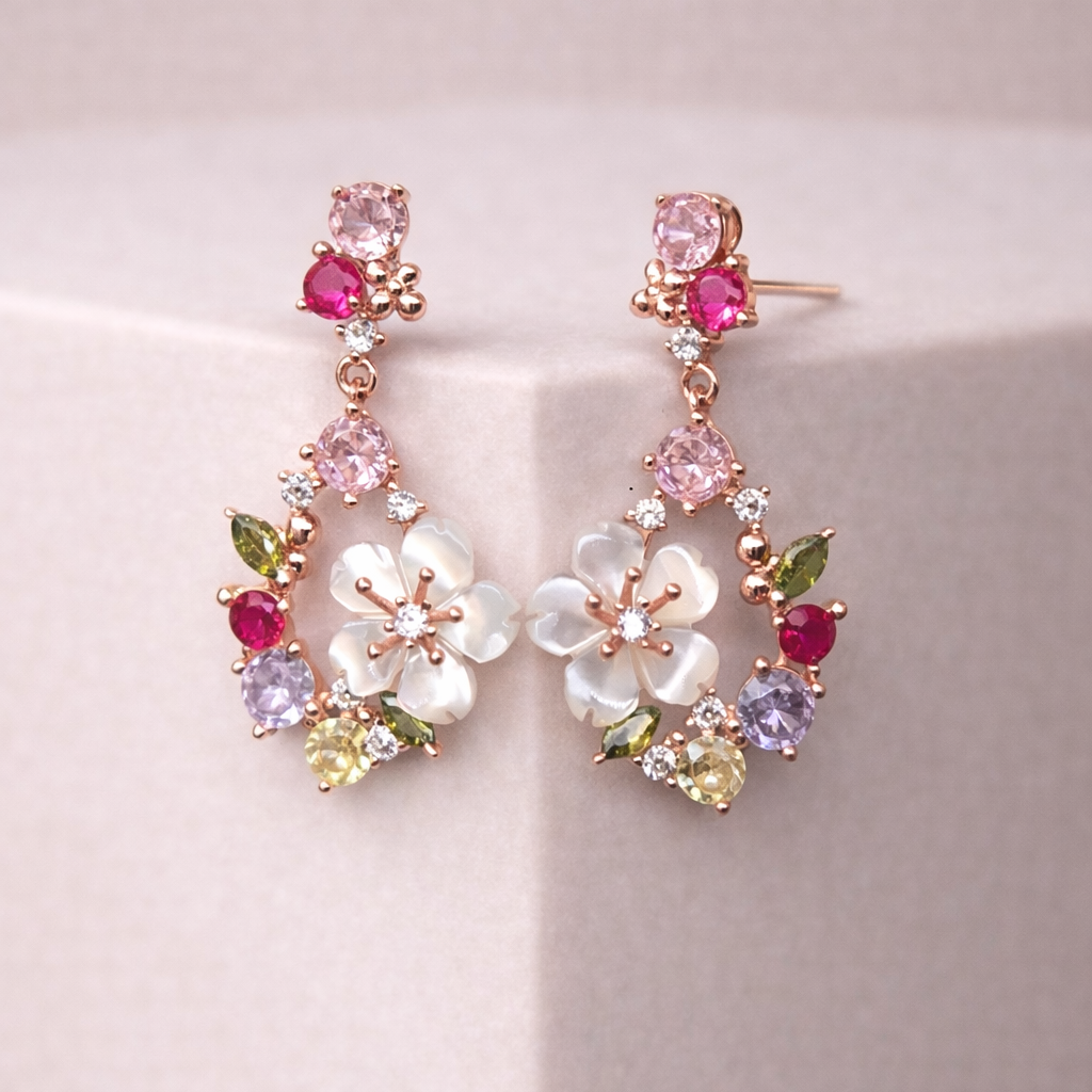 Prism Garden 925 Sterling Silver Earrings