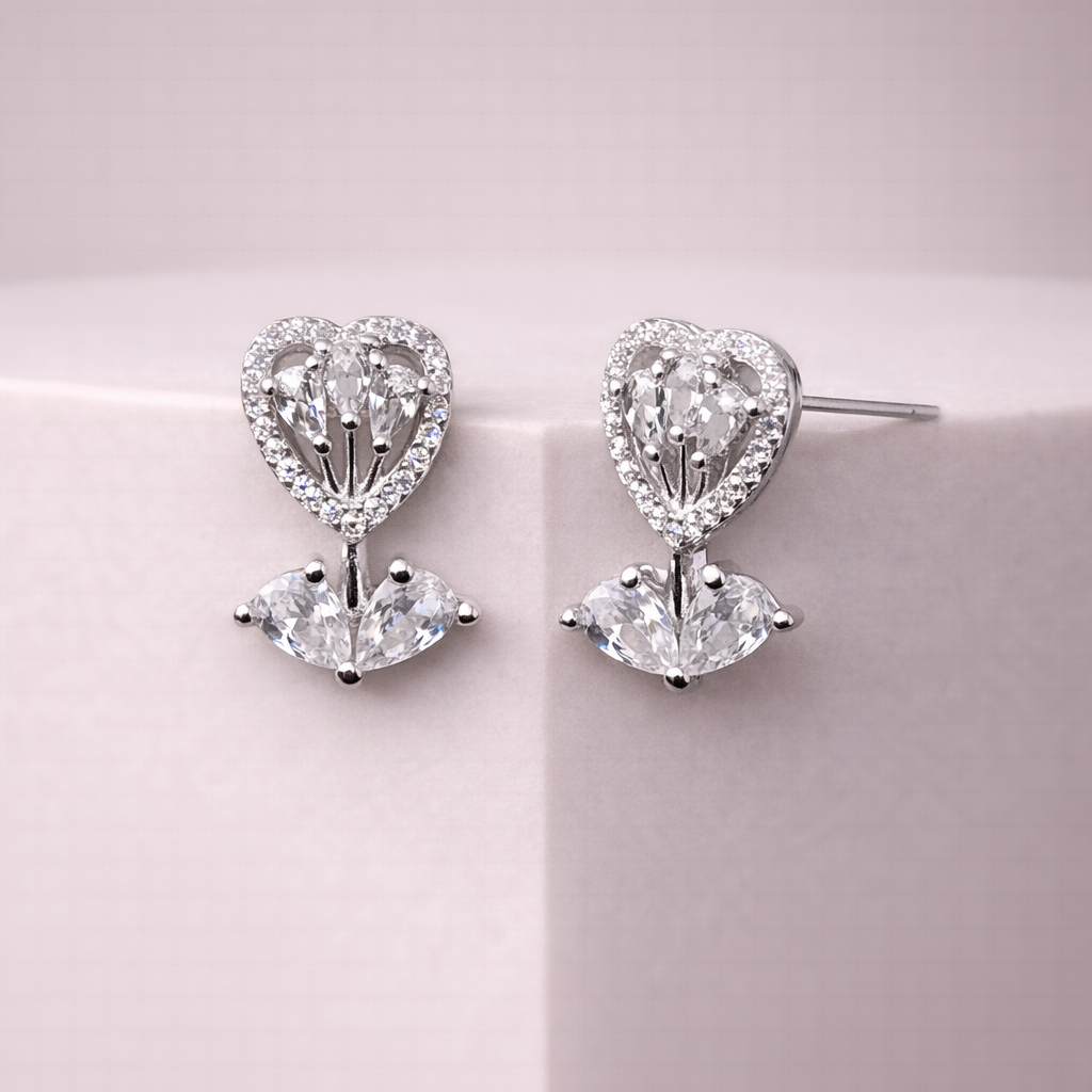 Heartfall Silver 925 Sterling Silver Earrings