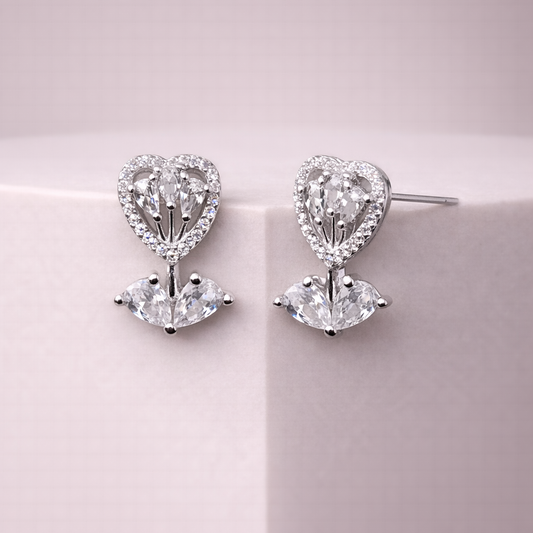 Heartfall Silver 925 Sterling Silver Earrings