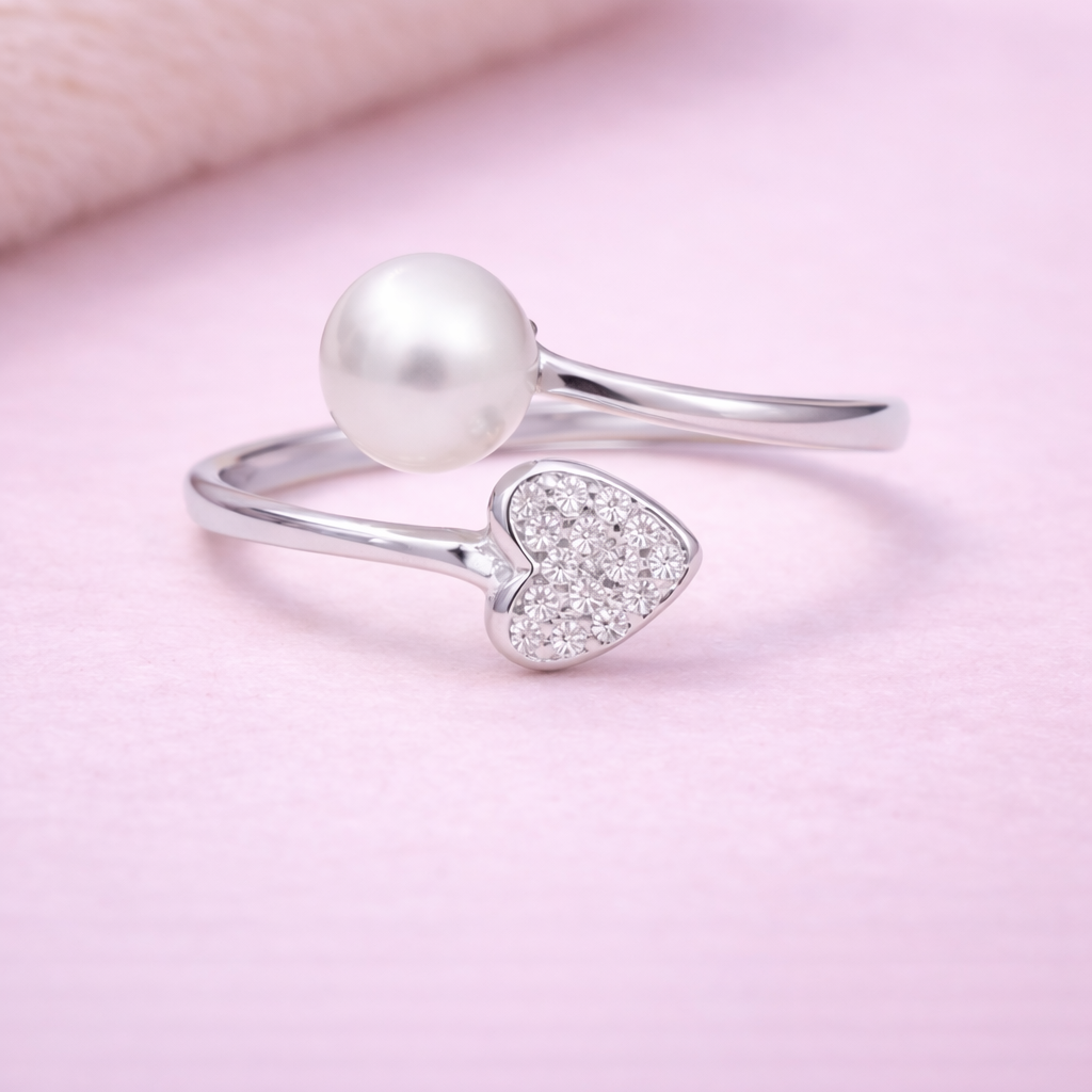 Pearl Promise 925 Sterling Silver Ring (Adjustable)