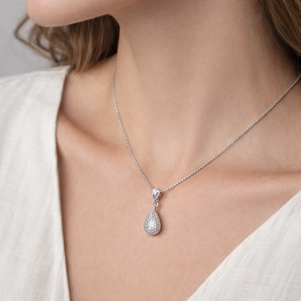Lumi Drop 925 Sterling Silver Necklace