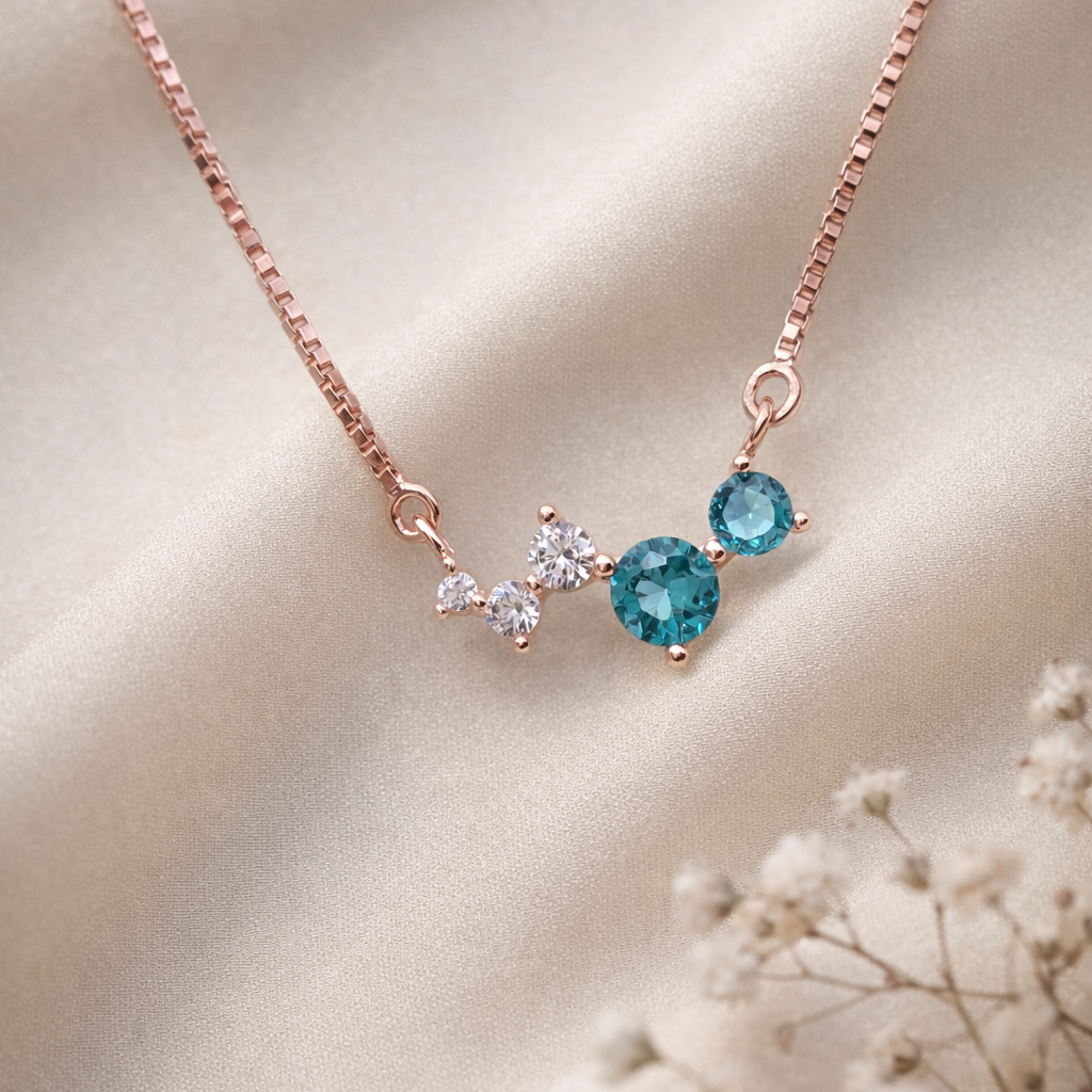 Trio Spark 925 Sterling Silver Necklace