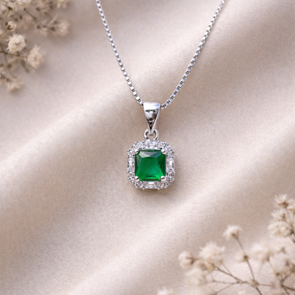 Scarlet Frame 925 Sterling Silver Necklace