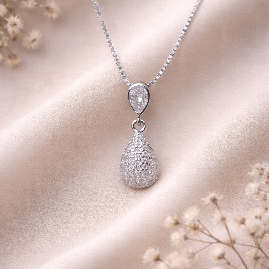 Lumi Drop 925 Sterling Silver Necklace