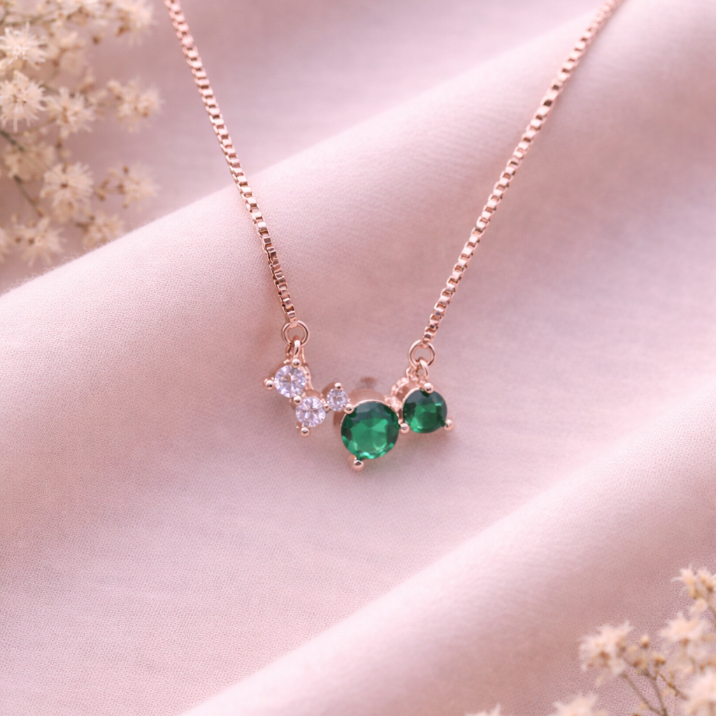 Trio Spark 925 Sterling Silver Necklace