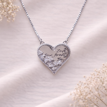 Forever Love Heart 925 Sterling Silver Necklace