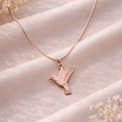 Hummingbird 925 Sterling Silver Necklace