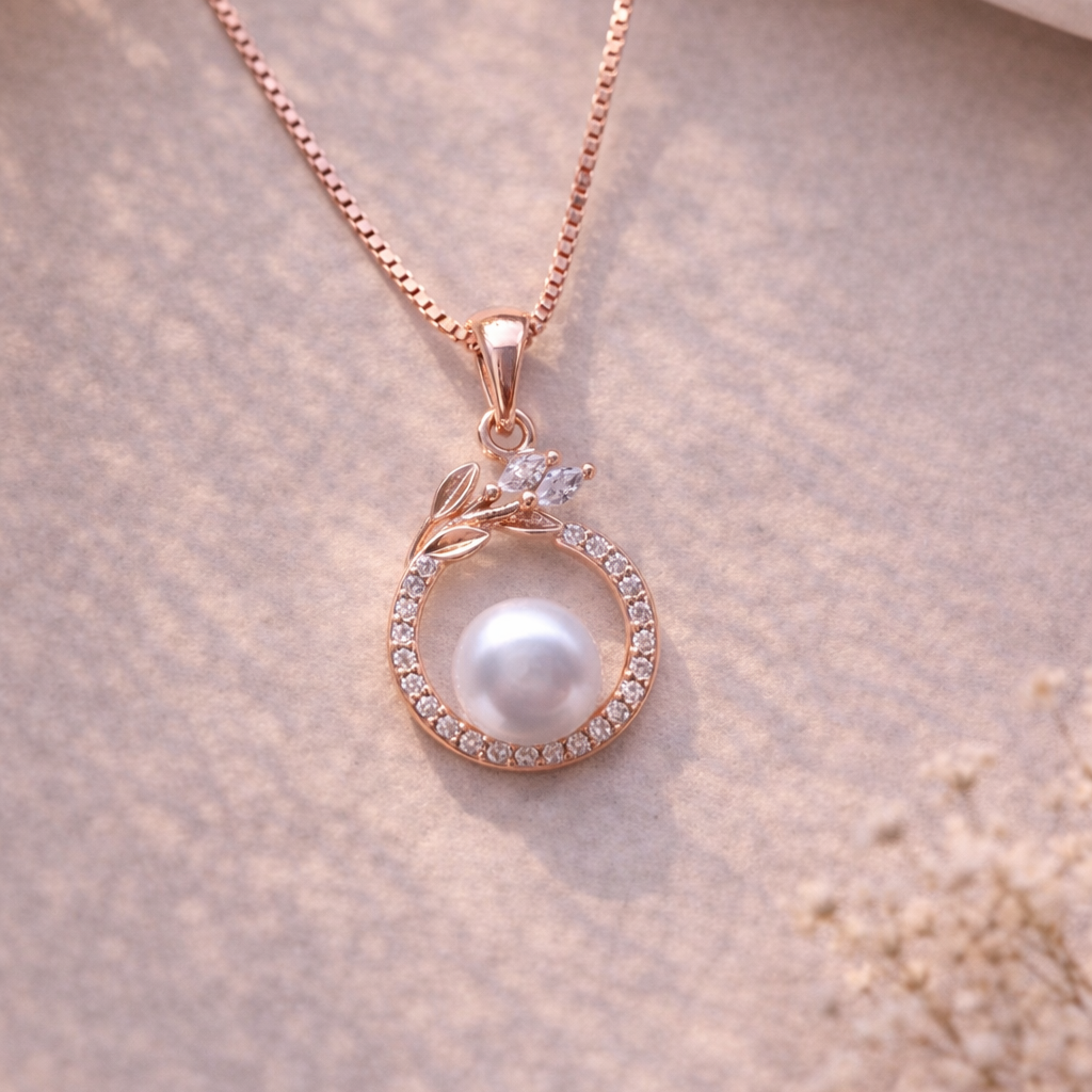 Pearl Wreath 925 Sterling Silver Necklace