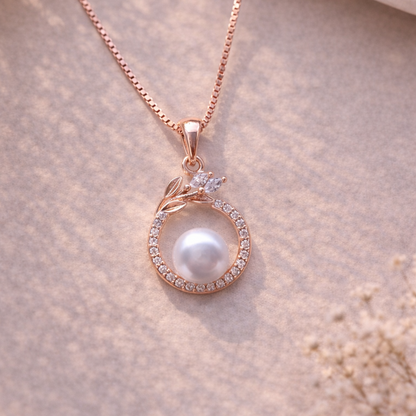 Pearl Wreath 925 Sterling Silver Necklace