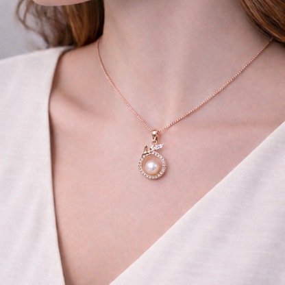 Pearl Wreath 925 Sterling Silver Necklace