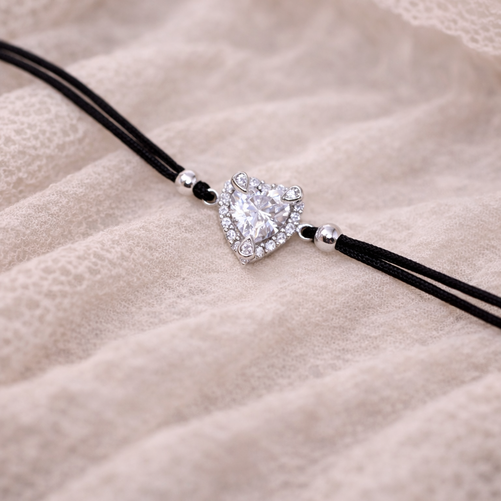 Scarlet Bond 925 Sterling Silver Bracelete (Adjustable)