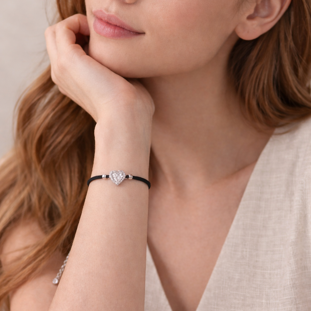 Scarlet Bond 925 Sterling Silver Bracelete (Adjustable)
