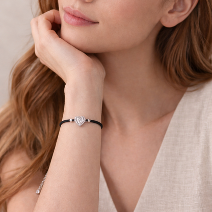 Scarlet Bond 925 Sterling Silver Bracelete (Adjustable)