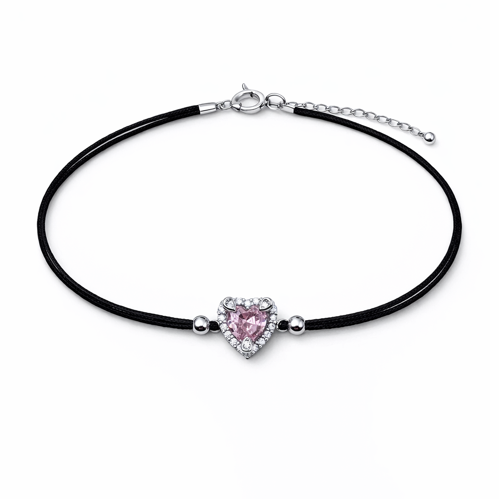 Scarlet Bond 925 Sterling Silver Bracelete (Adjustable)