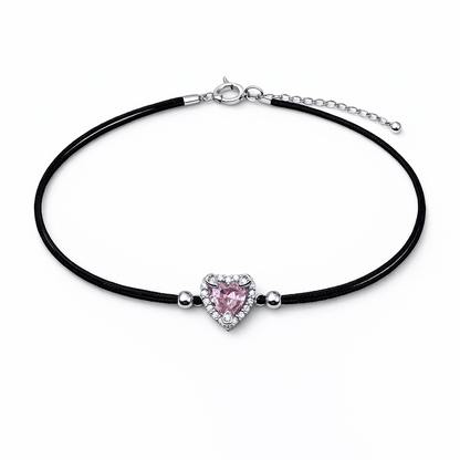 Scarlet Bond 925 Sterling Silver Bracelete (Adjustable)