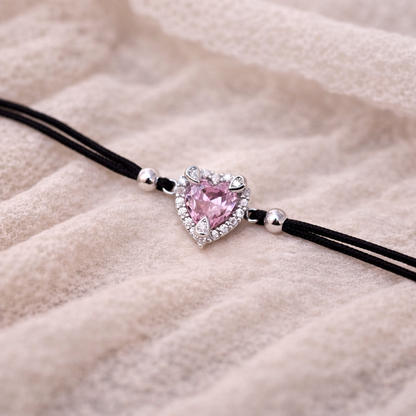 Scarlet Bond 925 Sterling Silver Bracelete (Adjustable)
