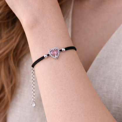 Scarlet Bond 925 Sterling Silver Bracelete (Adjustable)