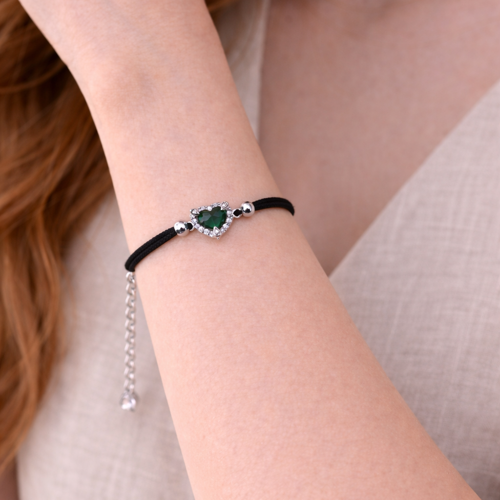 Scarlet Bond 925 Sterling Silver Bracelete (Adjustable)