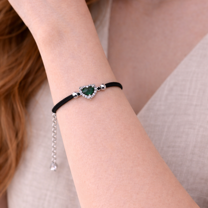 Scarlet Bond 925 Sterling Silver Bracelete (Adjustable)