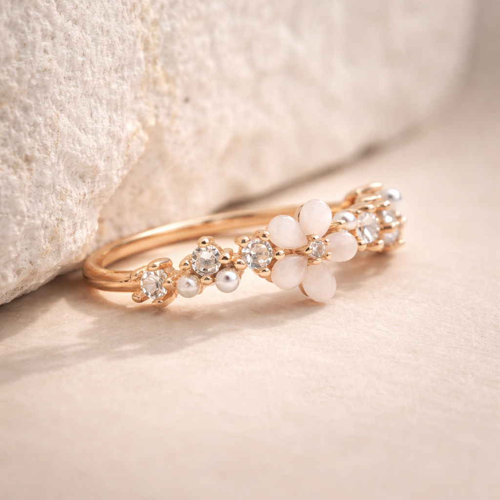 Blush Meadow 925 Sterling Silver Ring