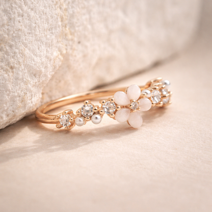 Blush Meadow 925 Sterling Silver Ring