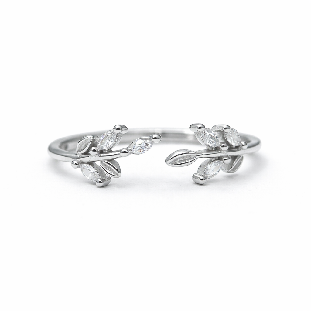 Ivy Embrace Silver Ring 925 Sterling Silver Ring(Adjustable)