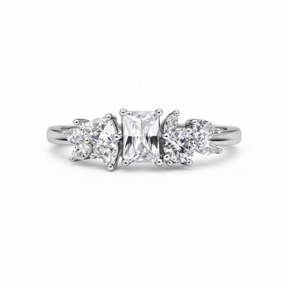 Starlit Crown 925 Sterling Silver Ring