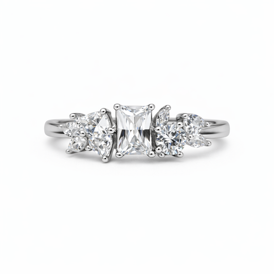 Starlit Crown 925 Sterling Silver Ring