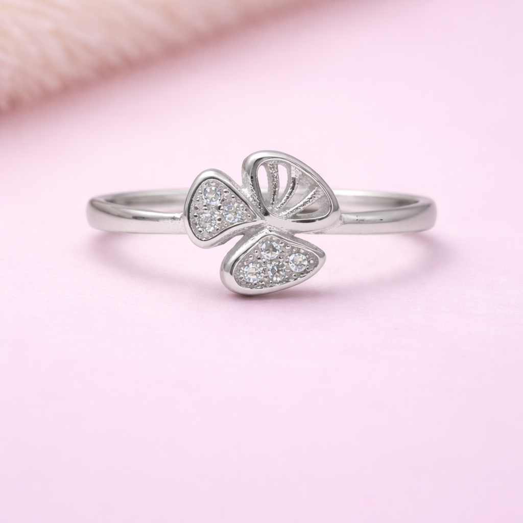 Silver Flutter 925 Sterling Silver Ring