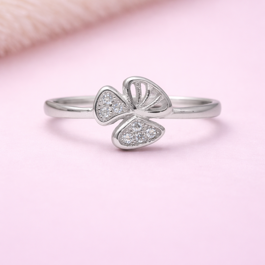 Silver Flutter 925 Sterling Silver Ring