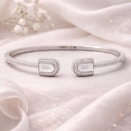 Ivory Frame 925 Sterling Silver Bracelet