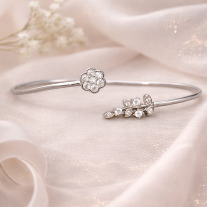 Bloom & Vine Cuff 925 Sterling Silver Bracelet