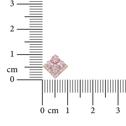 Rosé Prism 925 Sterling Silver Earrings