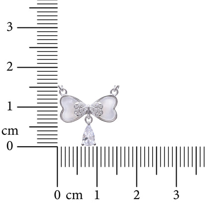 Moonlight Bow 925 Sterling Silver Necklace