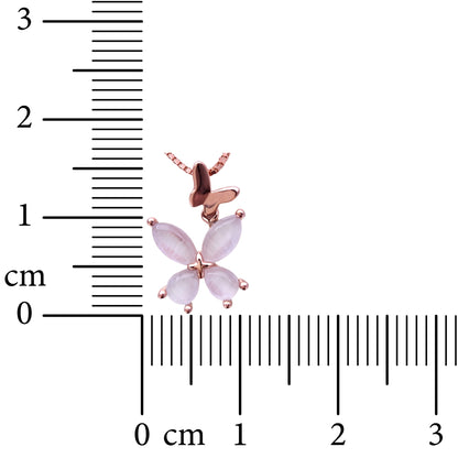Butterfly Petal Rose Gold Necklace