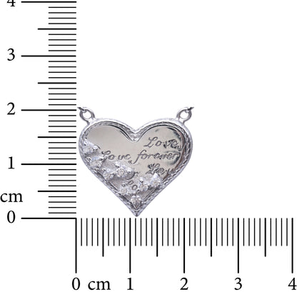 Forever Love Heart 925 Sterling Silver Necklace