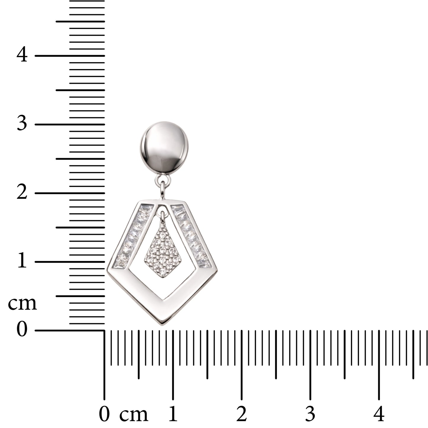 Axis Drop 925 Sterling Silver Earrings