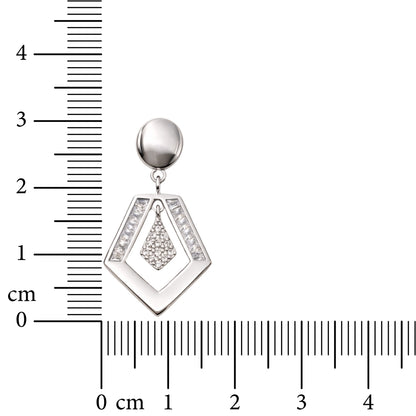 Axis Drop 925 Sterling Silver Earrings