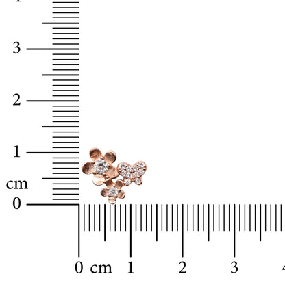 Petaline Cluster 925 Sterling Silver Earrings