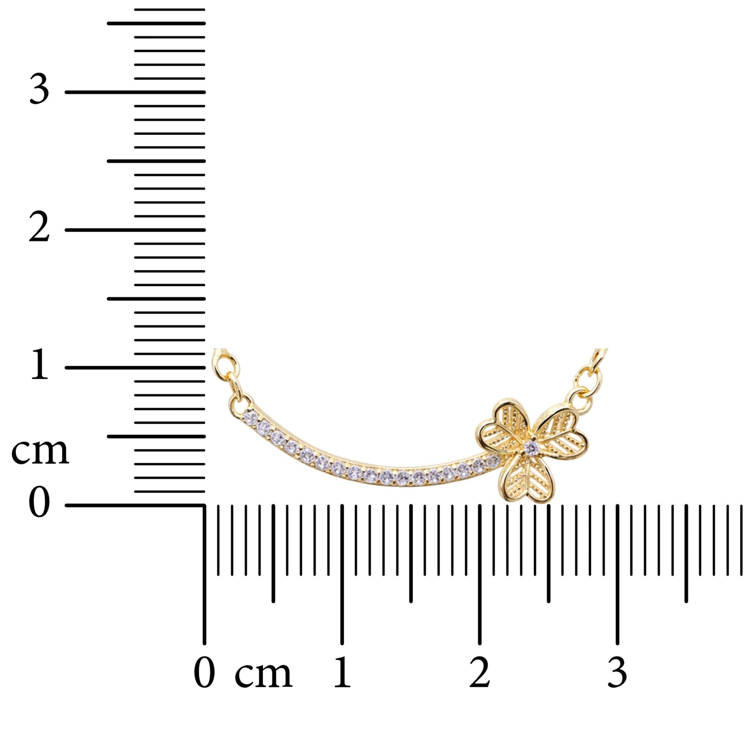 Golden Bloom Curve Necklace
