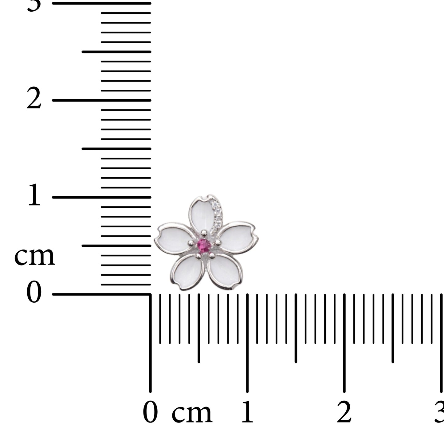 Petal Charm 925 Sterling Silver Earrings