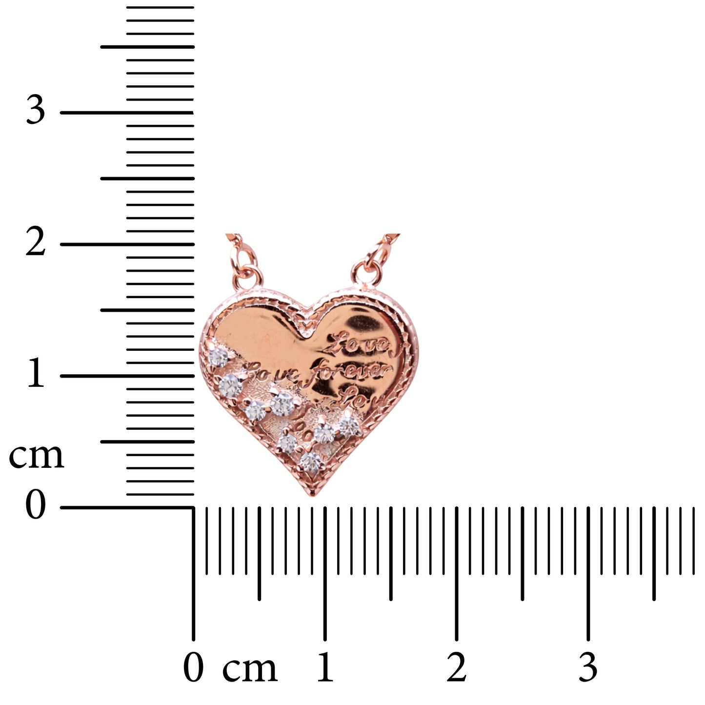 Forever Love Heart 925 Sterling Silver Necklace