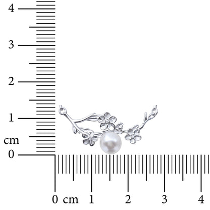Sakura Pearl Vine 925 Sterling Silver Necklcae