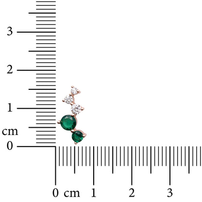 Emarald Trail 925 Sterling Silver Earrings
