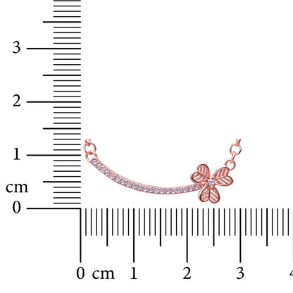 Golden Bloom Curve Necklace