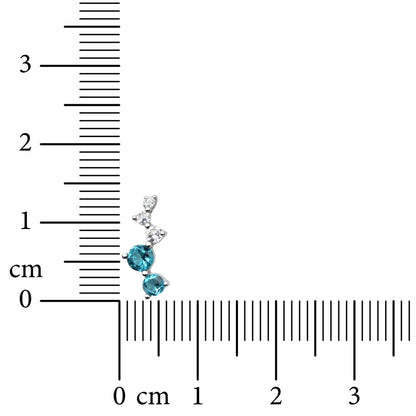 Aqua Trail 925 Sterling Silver Earrings