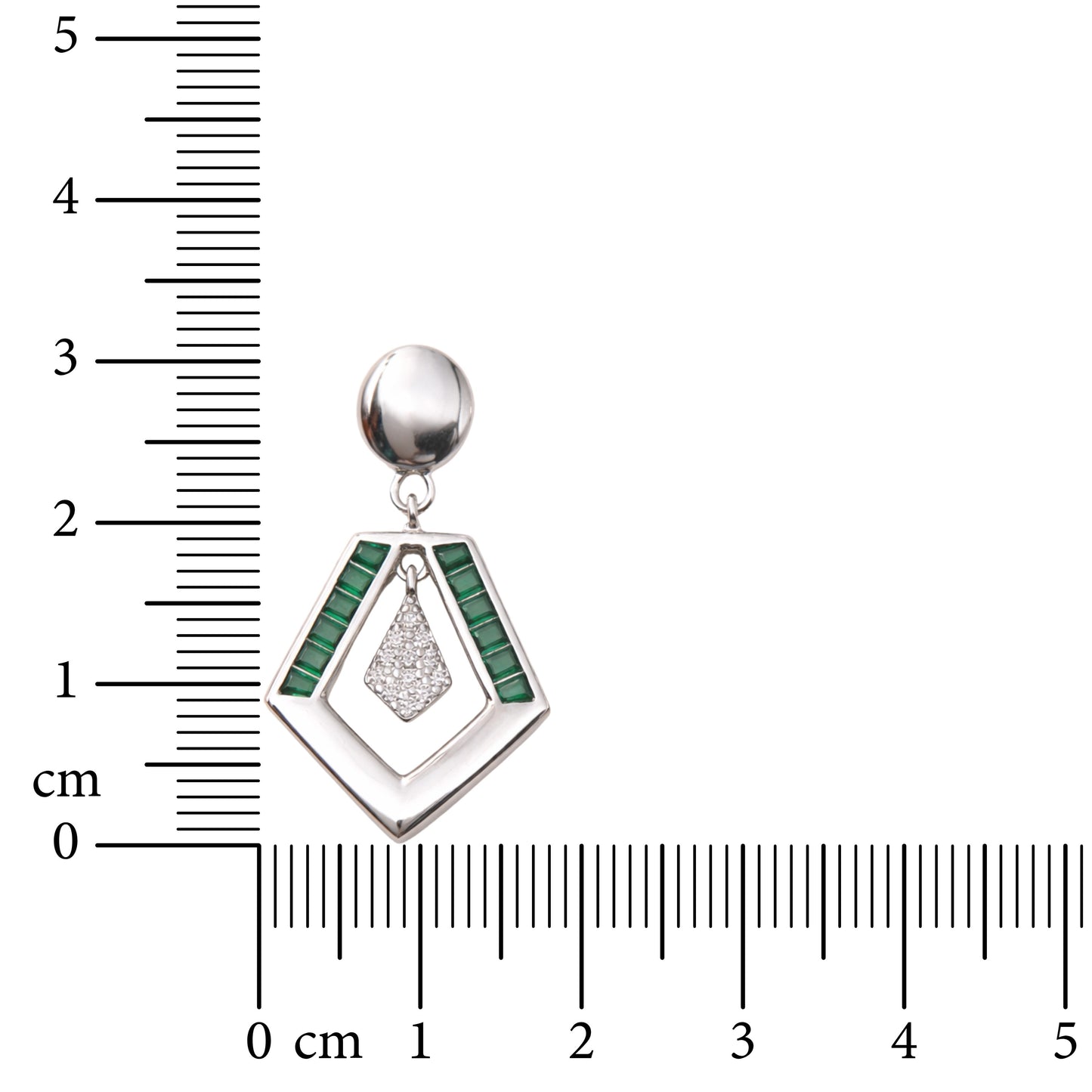 Axis Drop 925 Sterling Silver Earrings